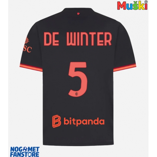 AC Milan Koni De Winter #5 Rezervni Dres 2026-27 Kratak Rukav